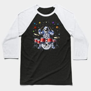 Astronaut Drummer Baseball T-Shirt